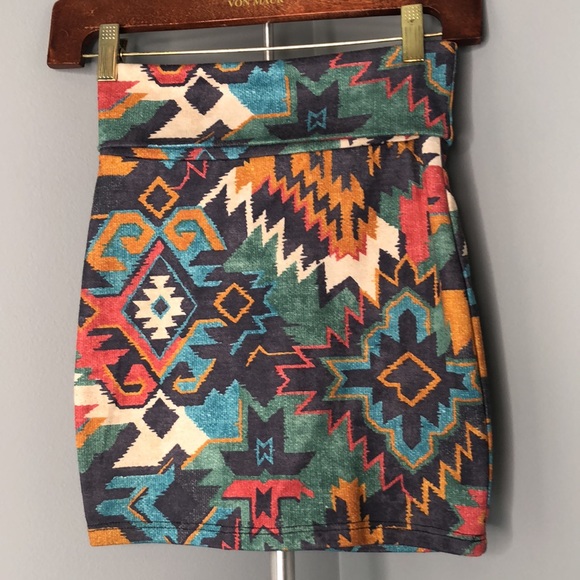 Nollie Aztec Mini Skirt XS - Picture 1 of 4